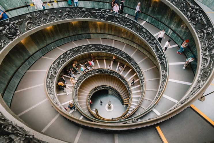 Spiral staircase in the Vatican City Spiral staircase in the Vatican City