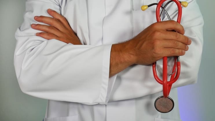 Doctor with a stethoscope Doctor with a stethoscope