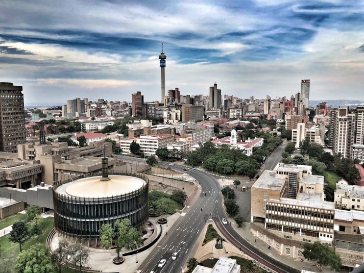 Johannesburg views. Johannesburg views.